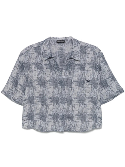 Patterned-Jacquard Shirt