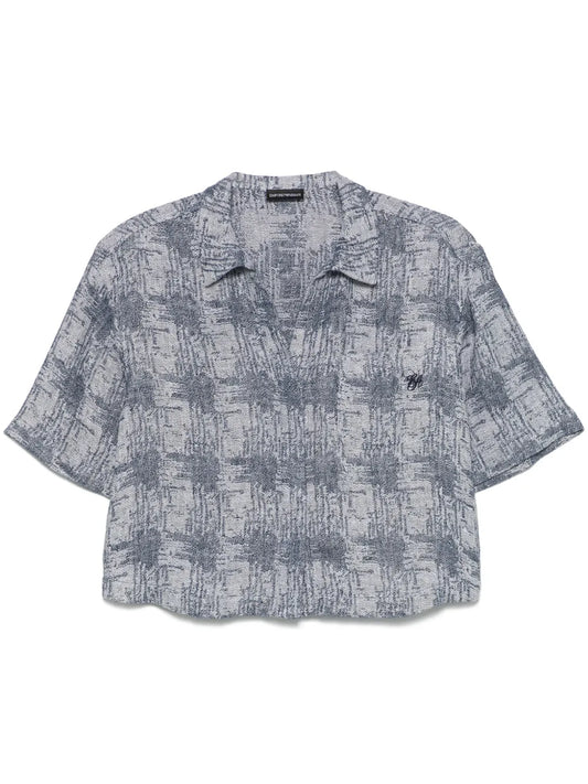 Patterned-Jacquard Shirt