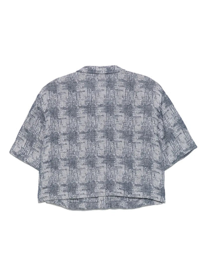 Patterned-Jacquard Shirt