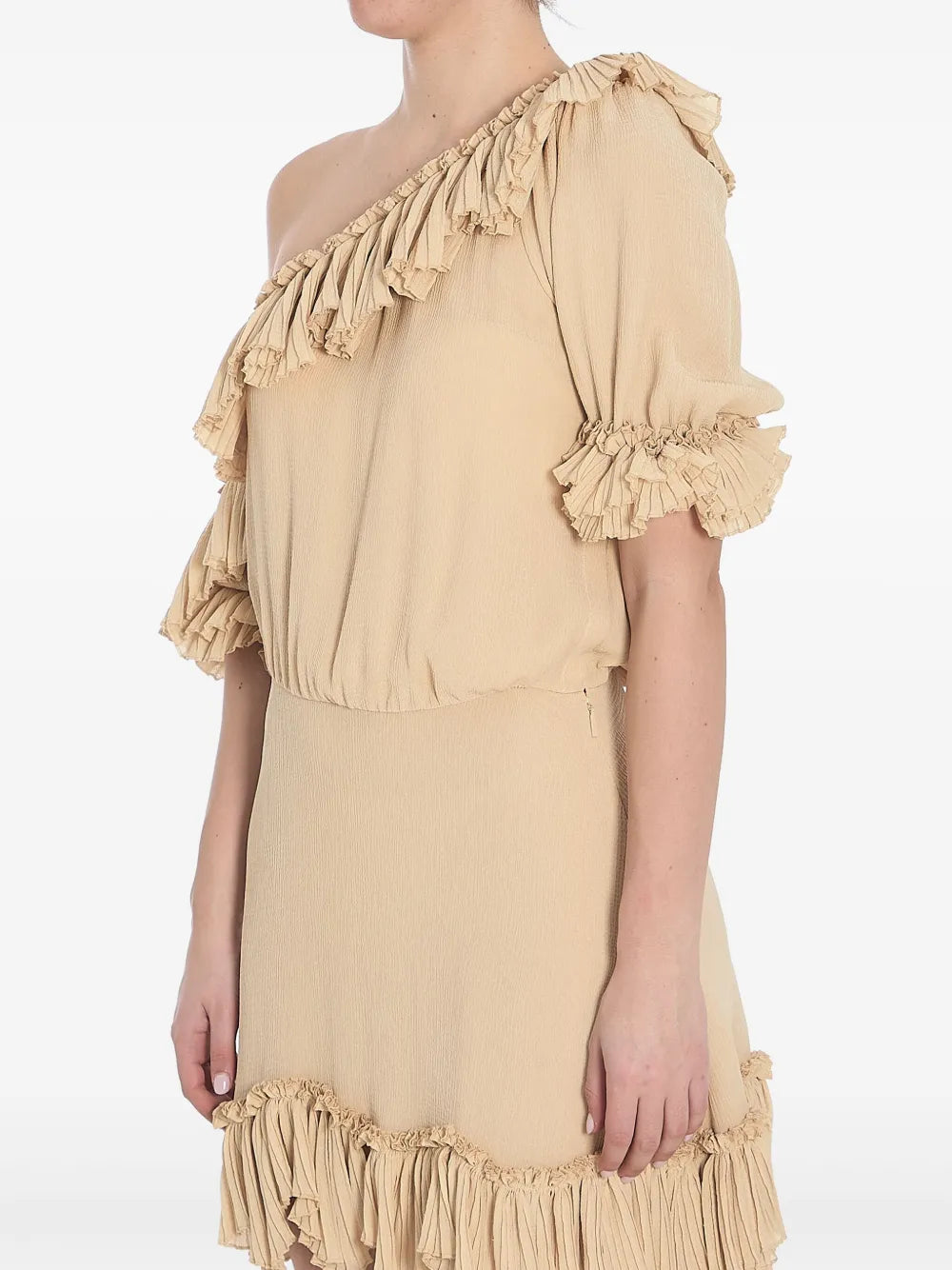 One-Shoulder Ruffled Dress