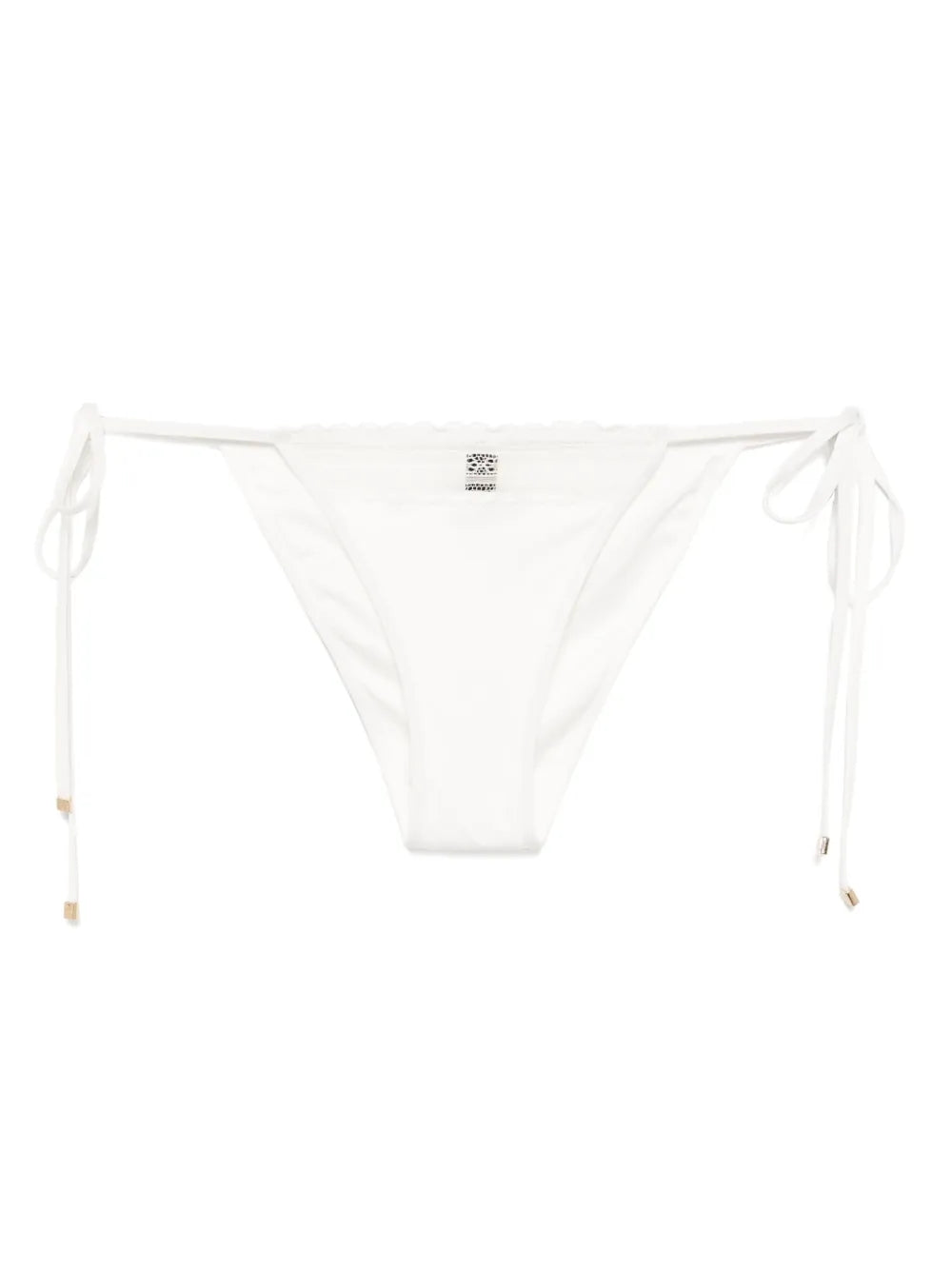 Lace Inset String Bikini Bottom