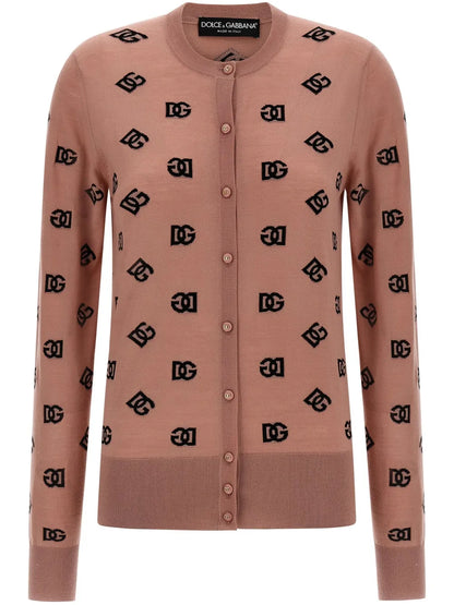 Logo-Print Cardigan