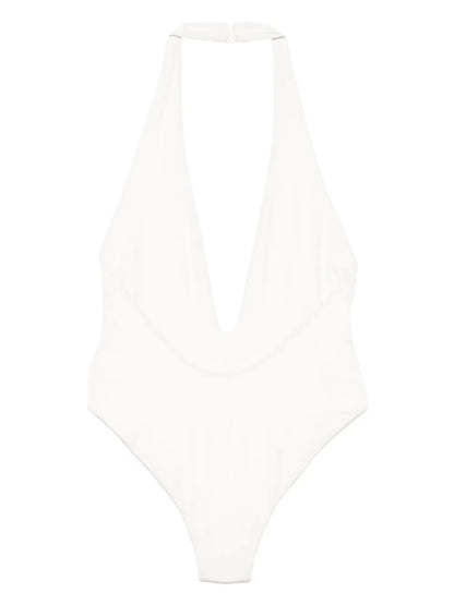 Echauffe Swim Halter Plunge One Piece