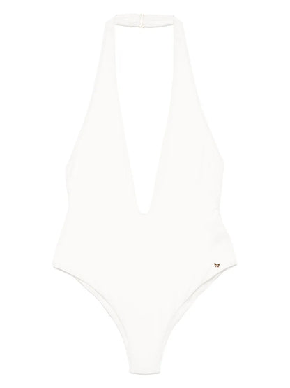 Echauffe Swim Halter Plunge One Piece