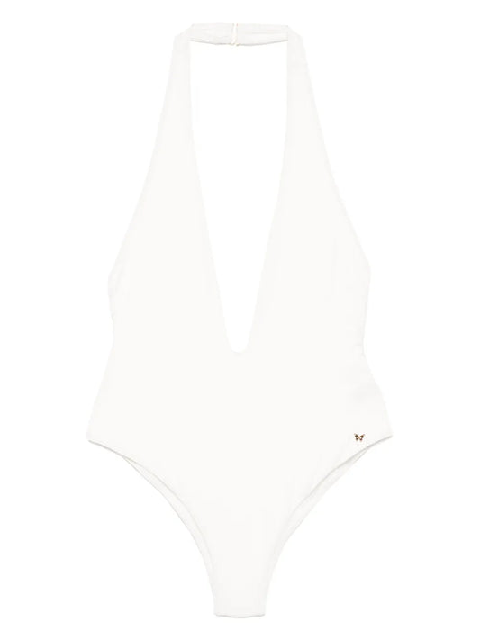 Echauffe Swim Halter Plunge One Piece