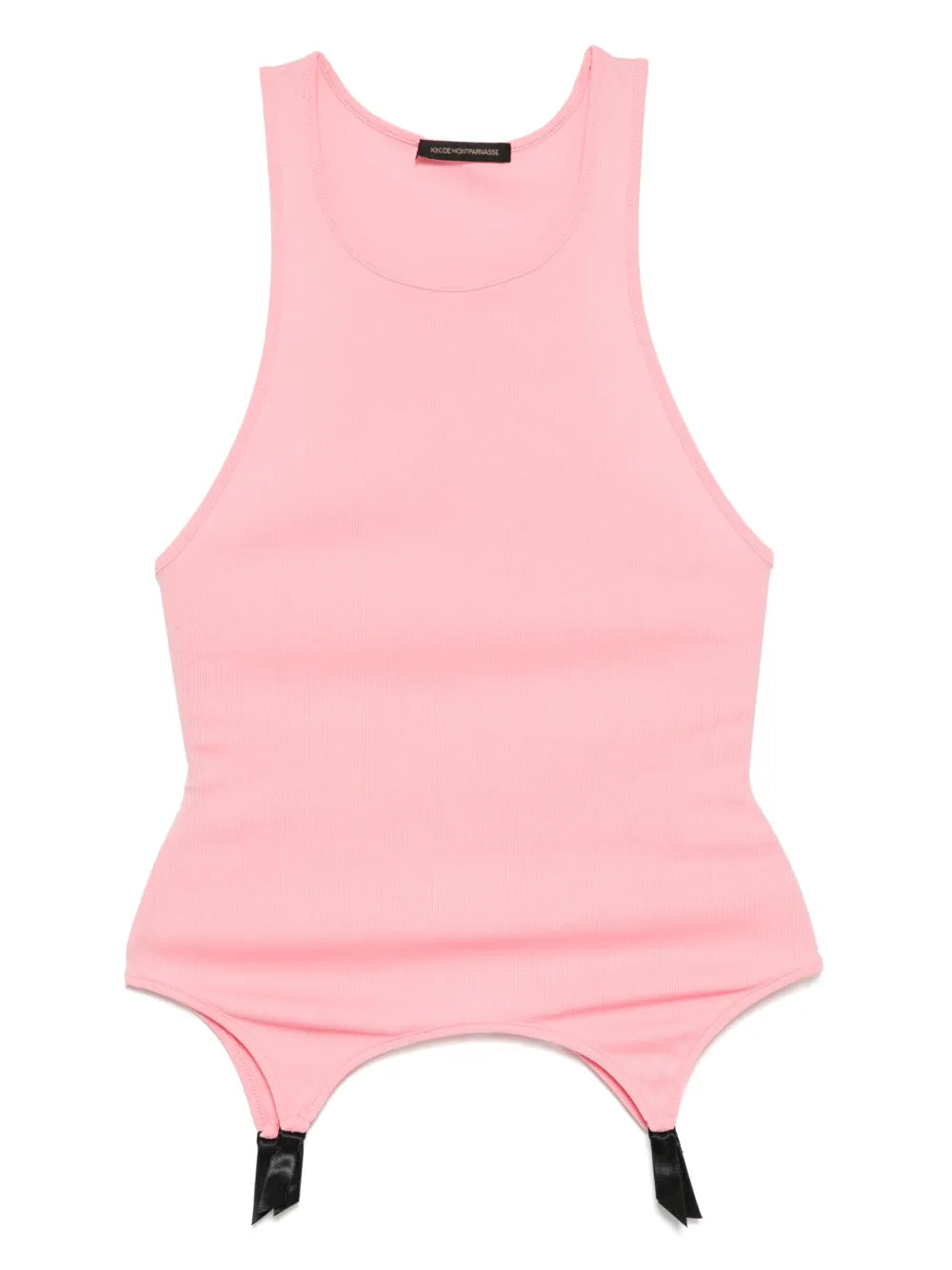Le Boy Ribbed Garther Tank Top