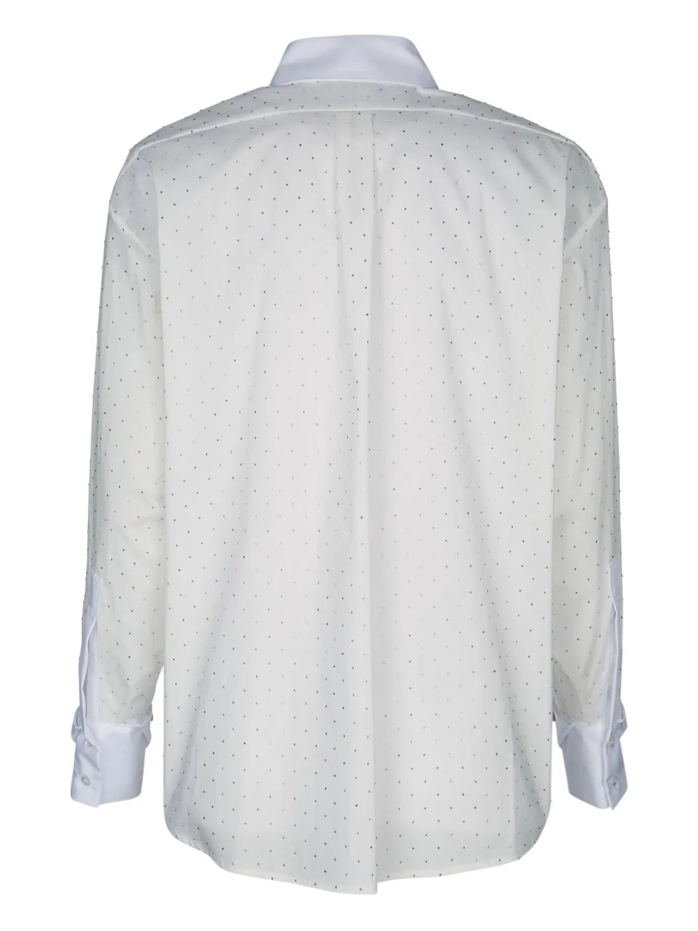 Rhinestone-Embellished Poplin Shirt
