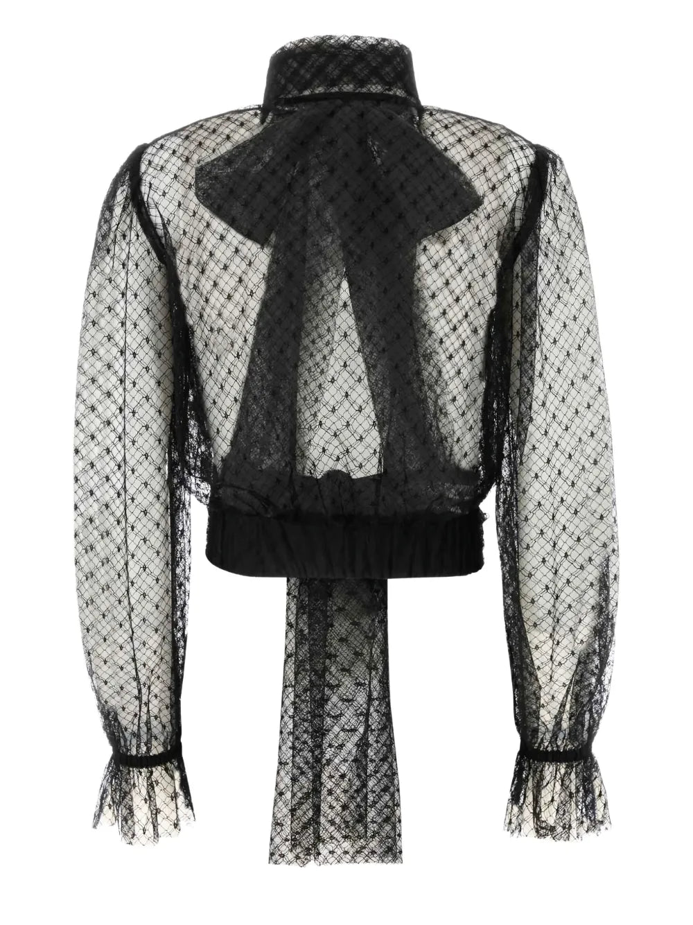 Lace Bow-Detail Blouse