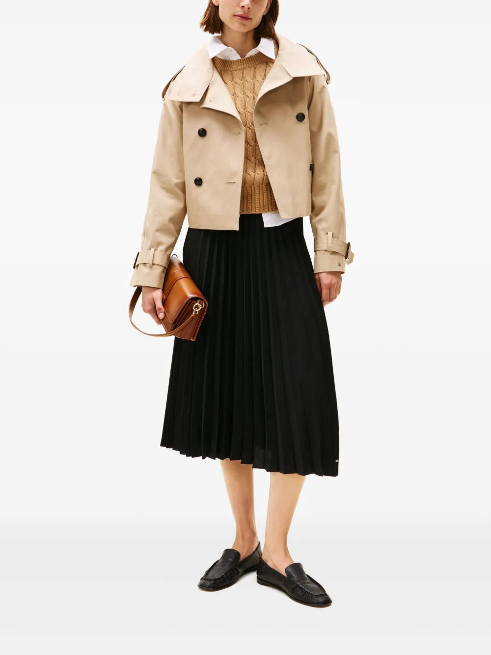Pleated Midi Skirt