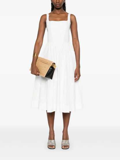 Embroidered Midi Dress
