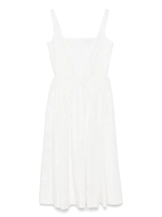 Embroidered Midi Dress