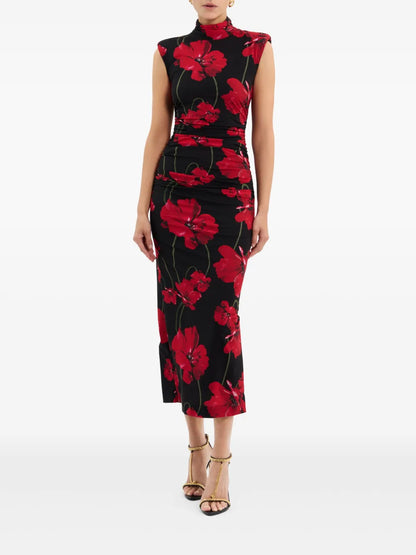 Poppy Fields Midi Dress