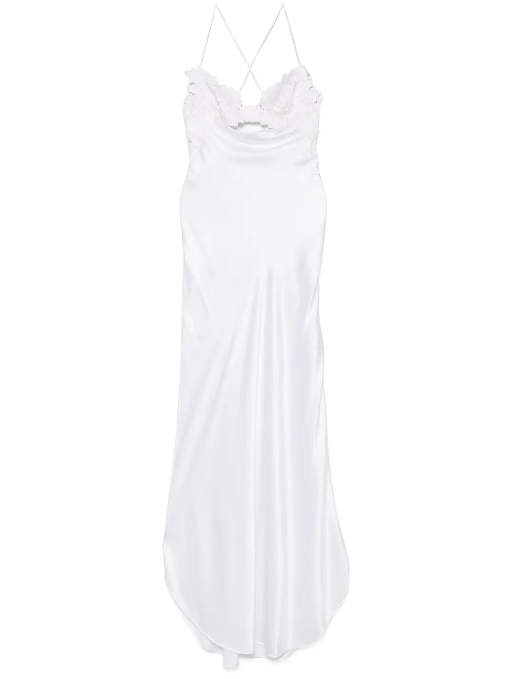 Embroidered-Detailed Maxi Dress