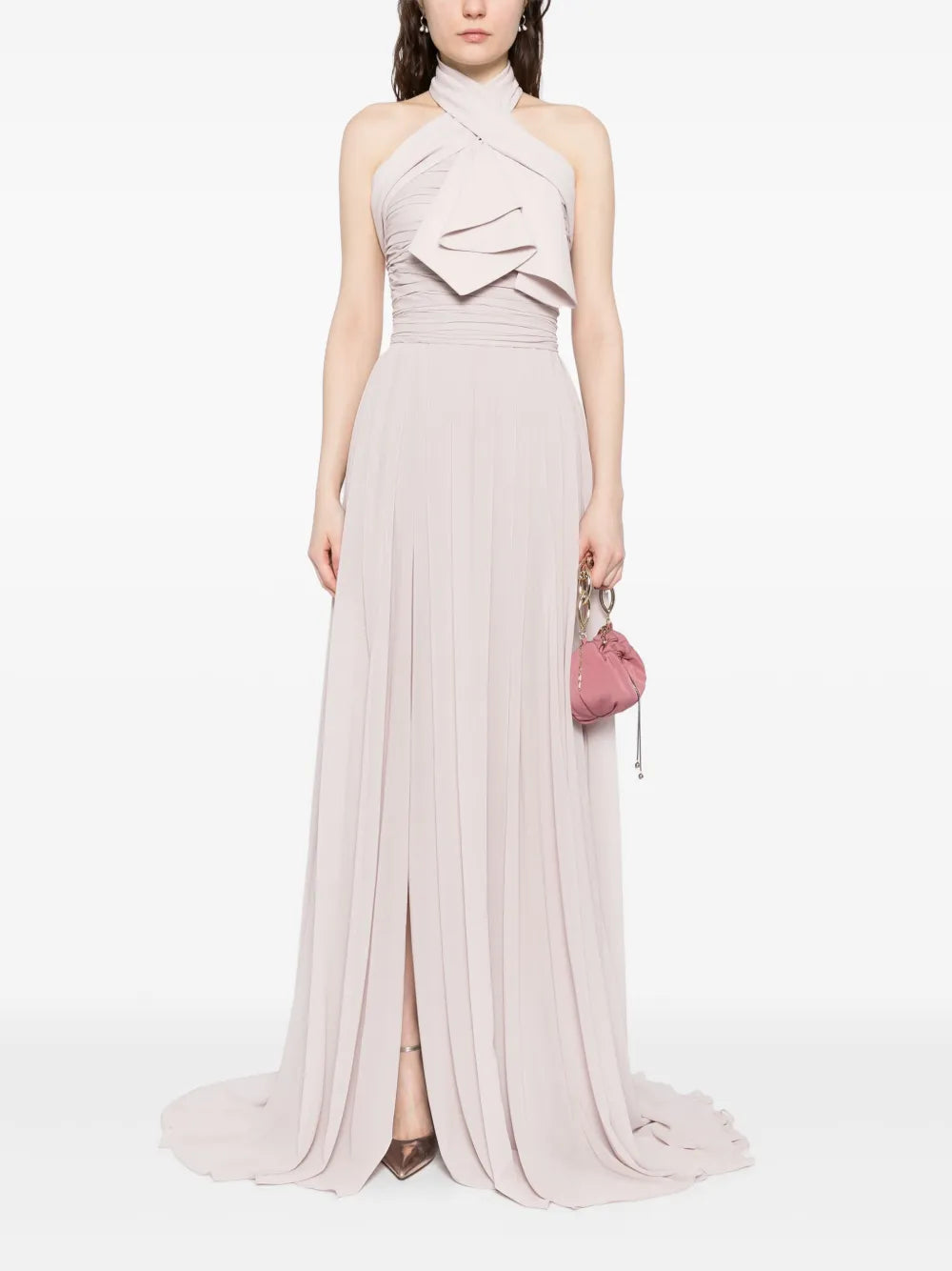 Crepe Long Dress