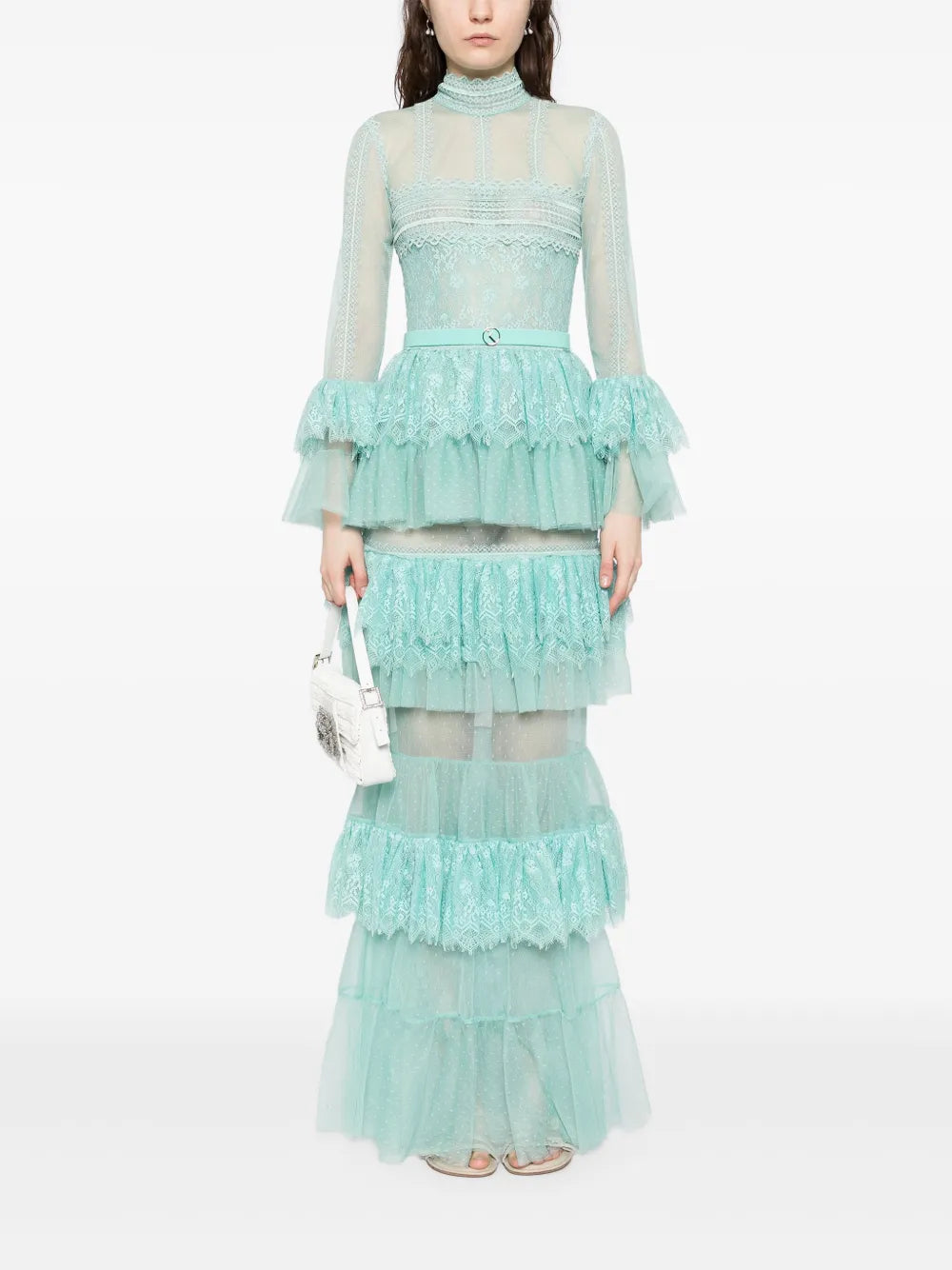 Ruffled Lace Dress