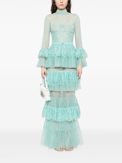 Ruffled Lace Dress