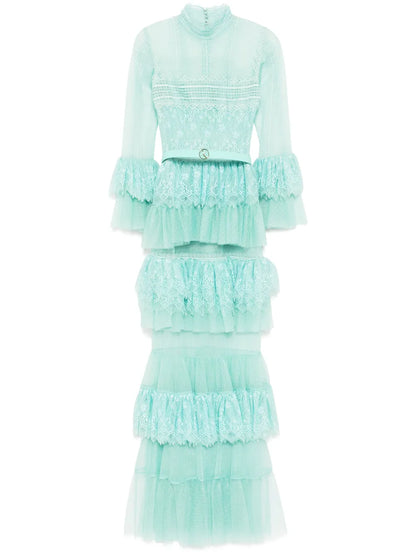 Ruffled Lace Dress