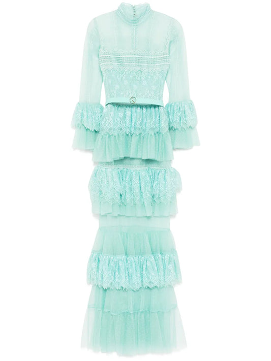 Ruffled Lace Dress