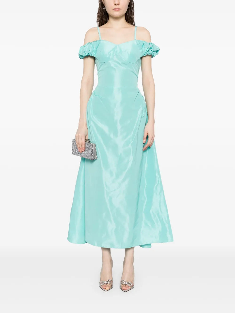 Midi Taffeta Dress