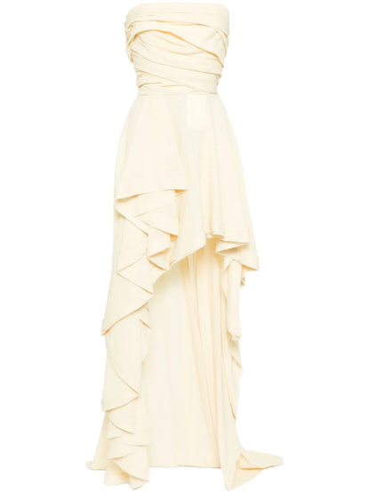 Linen High-Low Dress