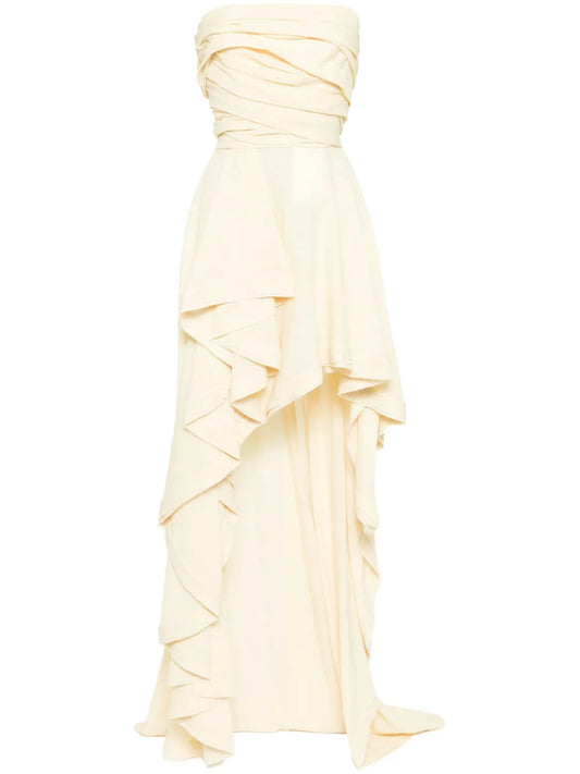 Linen High-Low Dress