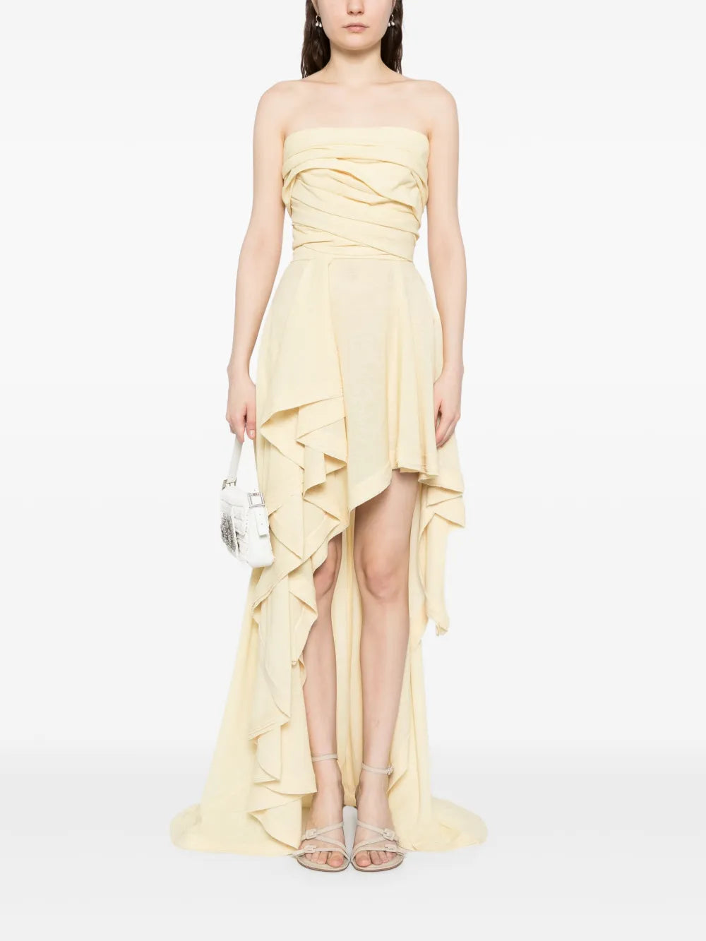 Linen High-Low Dress