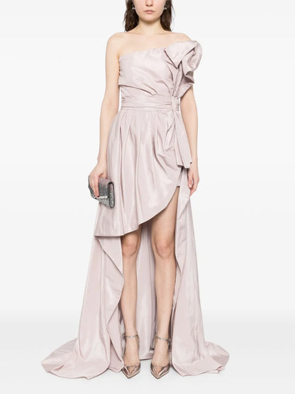 Strapless Taffeta Dress