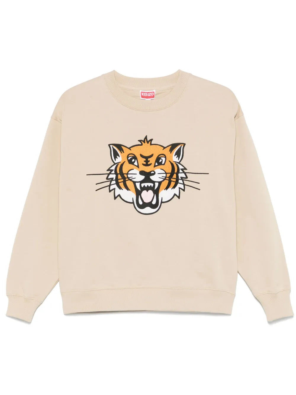 Happy Tiger-Embroidered Sweatshirt