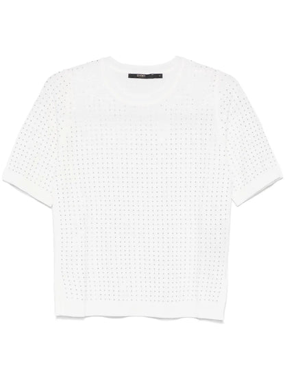 Rhinestone-Embellished T-Shirt