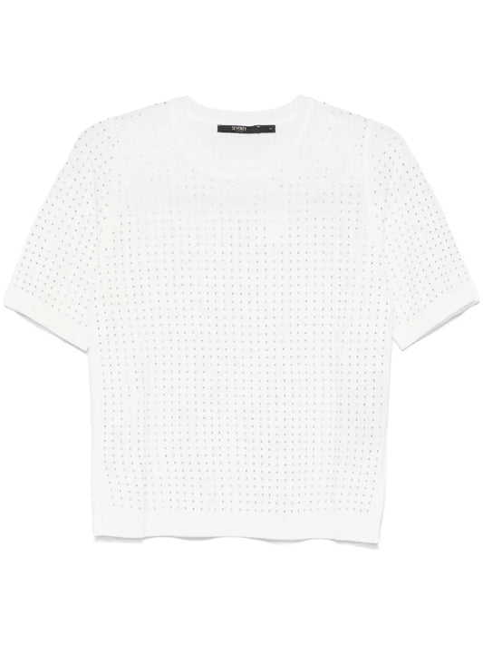 Rhinestone-Embellished T-Shirt