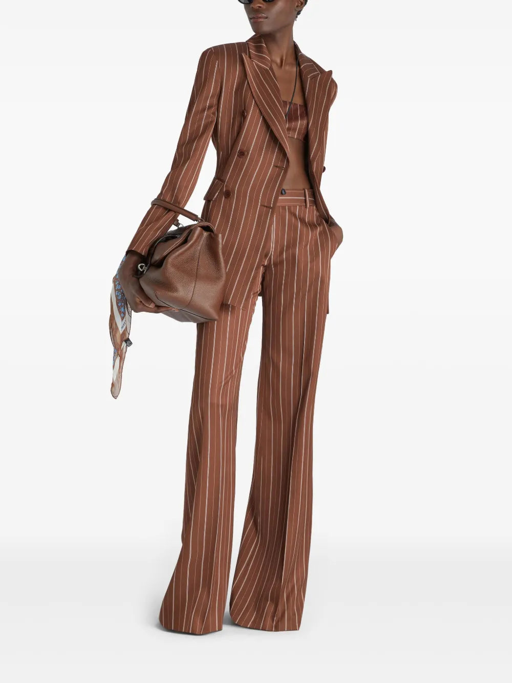 Pinstriped Palazzo Pants