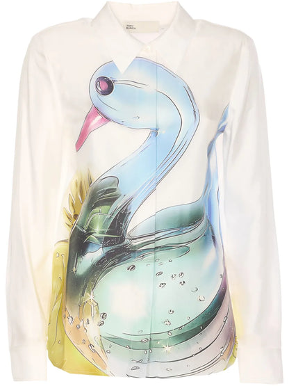 Lucky Duck Silk Shirt