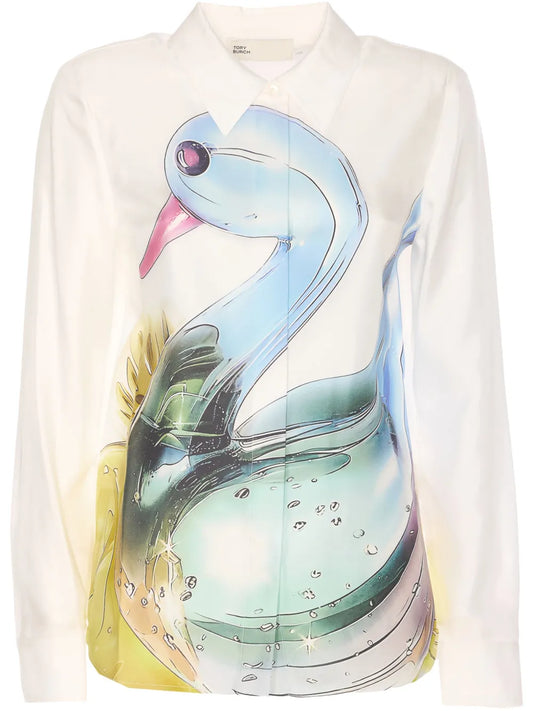 Lucky Duck Silk Shirt