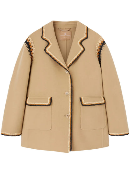 Rafia-Profiles Double-Wool Jacket