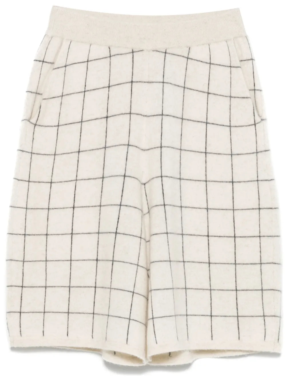 Windowpane-Pattern Shorts