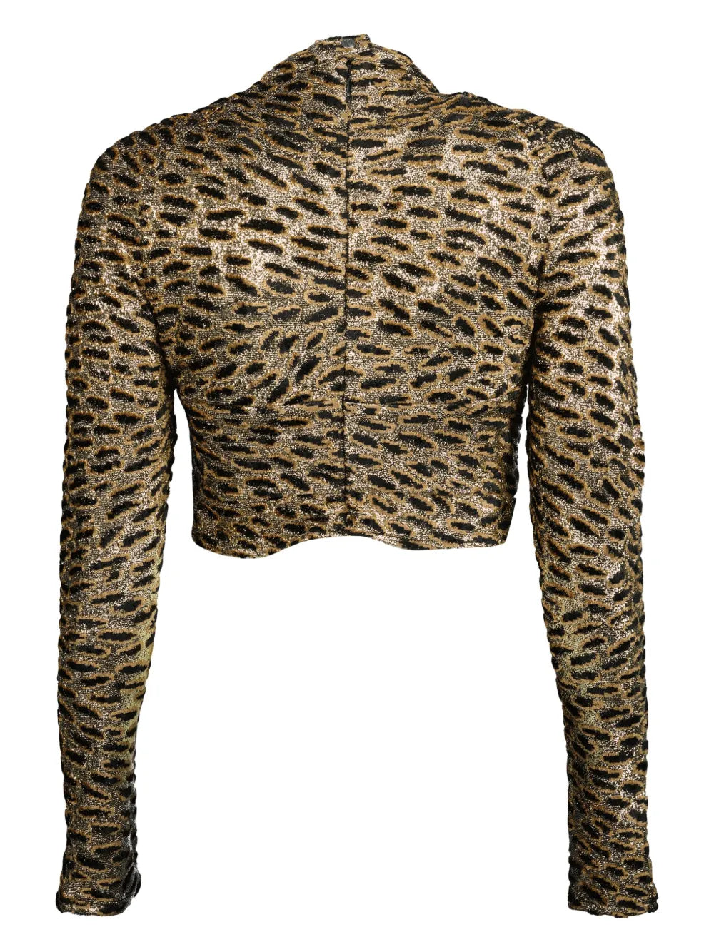Animal-Print Long-Sleeve Top