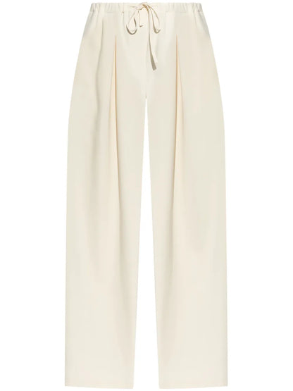 Pleated Crepe Trousers