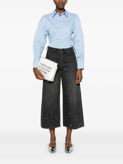 Rhinestone-Embellished Jeans