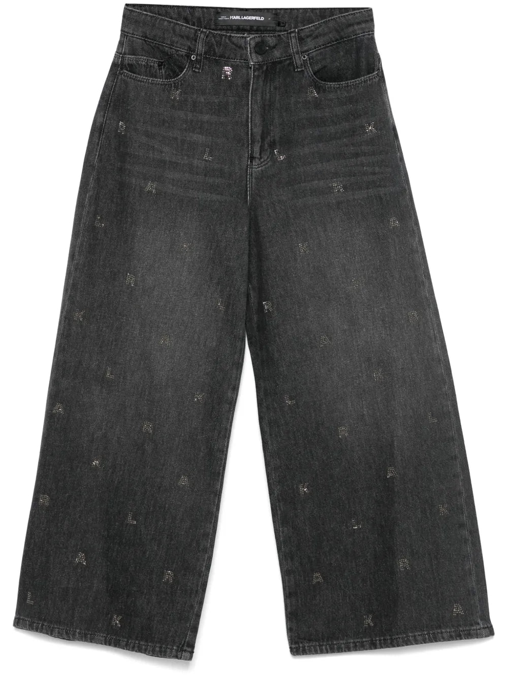 Rhinestone-Embellished Jeans