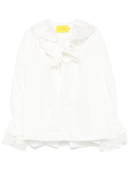 Ruffled-Collar Blouse