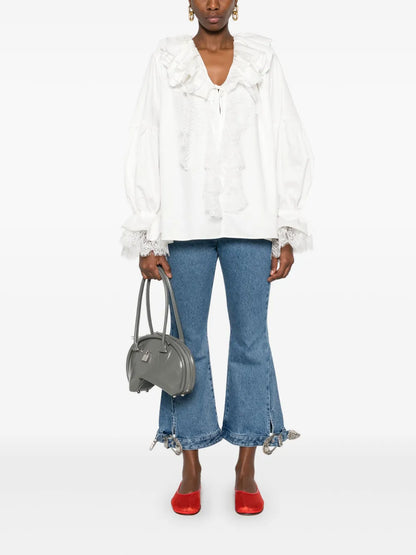Ruffled-Collar Blouse