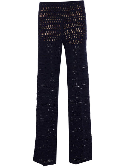 Open-Knit Trousers