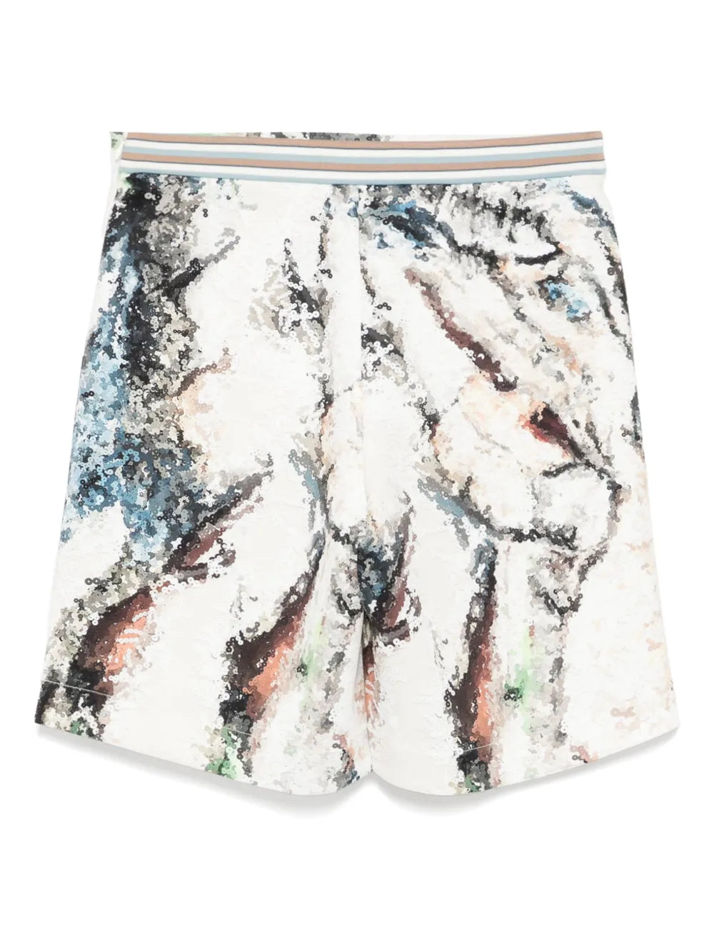 Printed Neoprene Shorts
