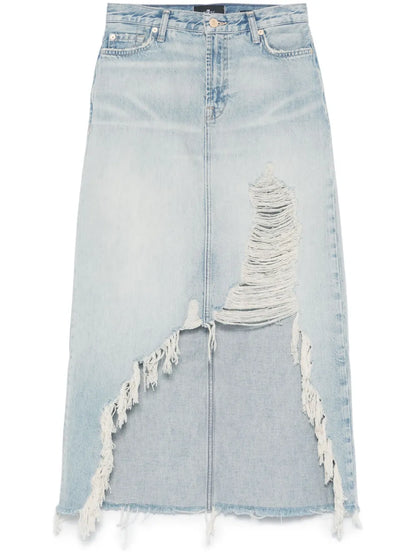 Denim Midi Skirt