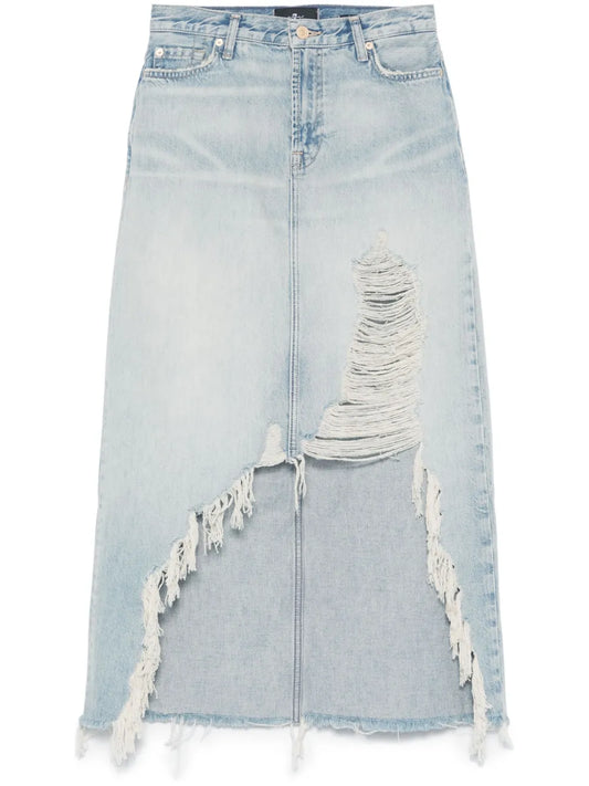 Denim Midi Skirt