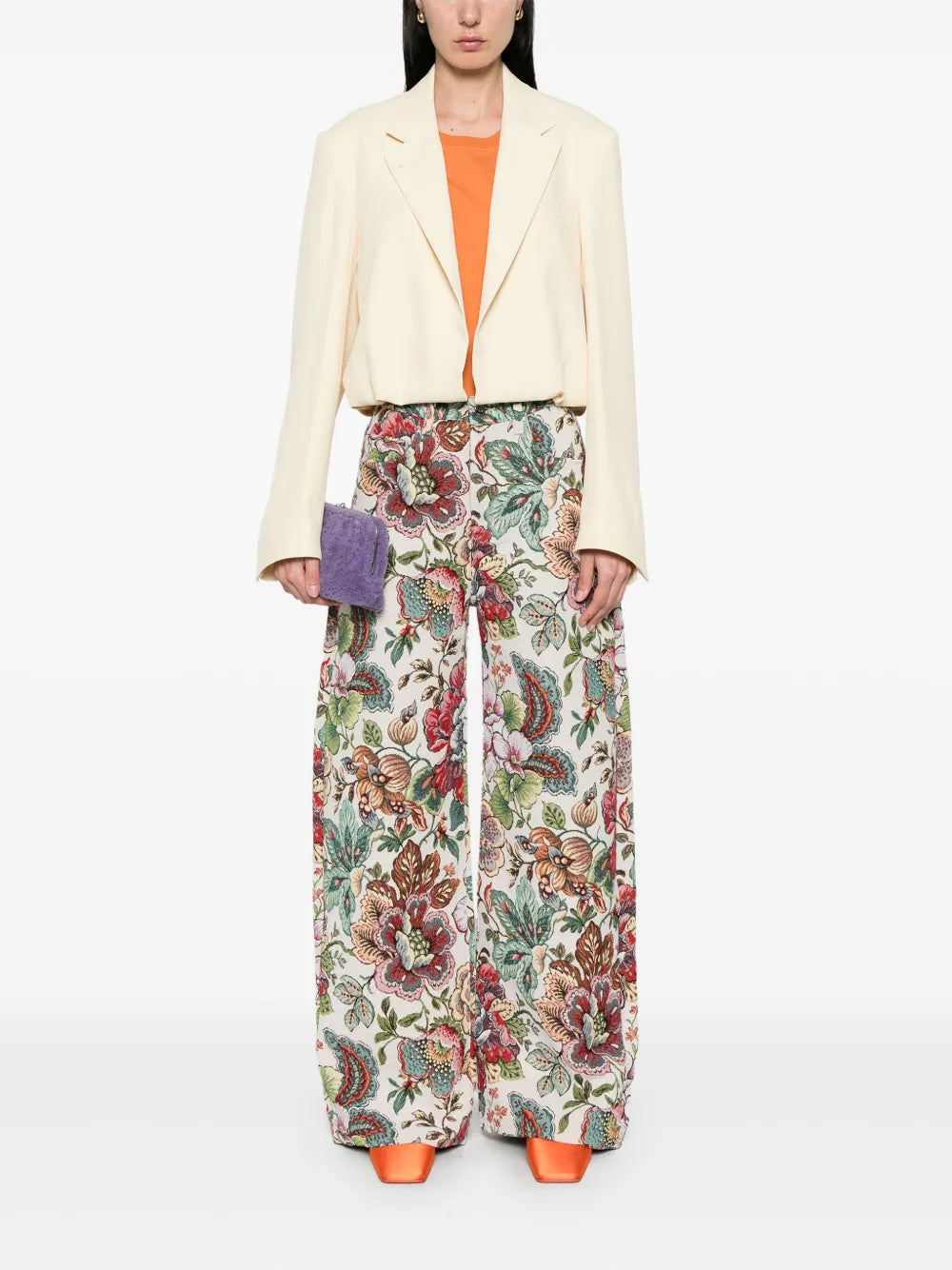 Brocade Palazzo Pants