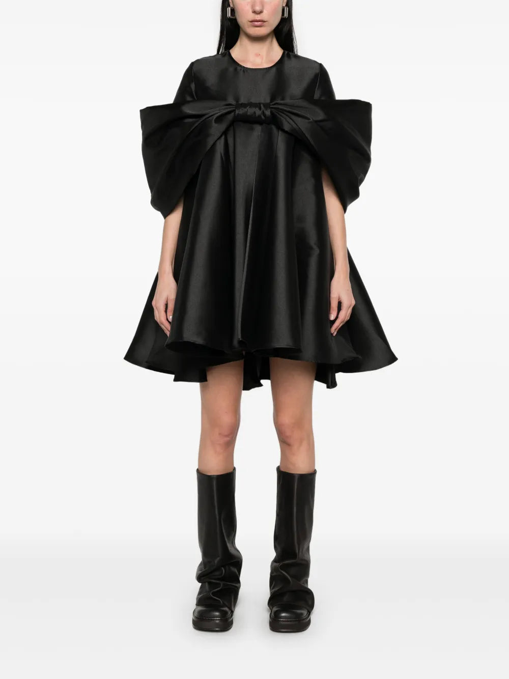 Mikado Bow Midi Dress