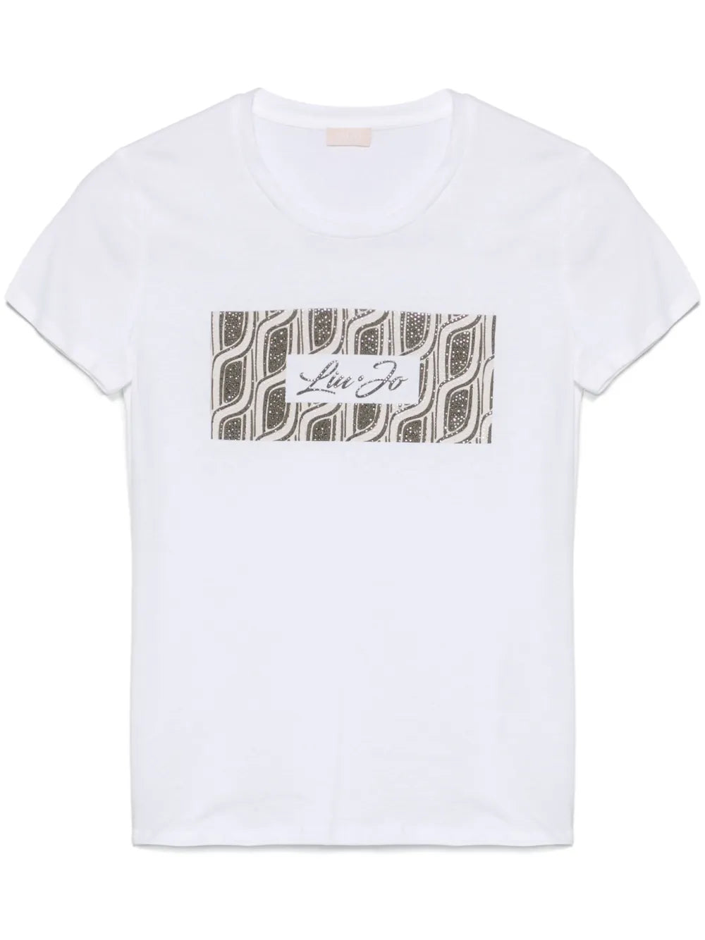 Crystal-Embellishment T-Shirt