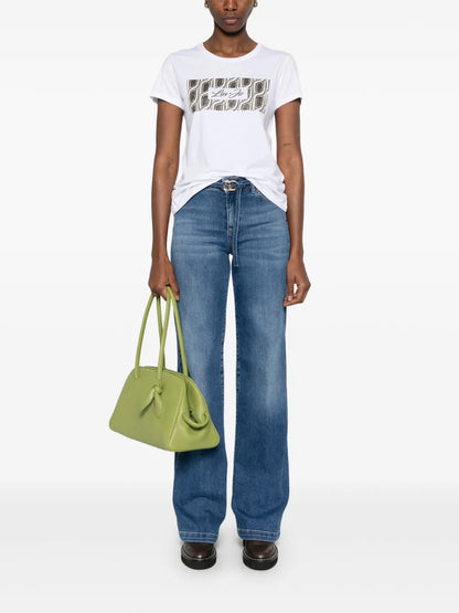 Crystal-Embellishment T-Shirt