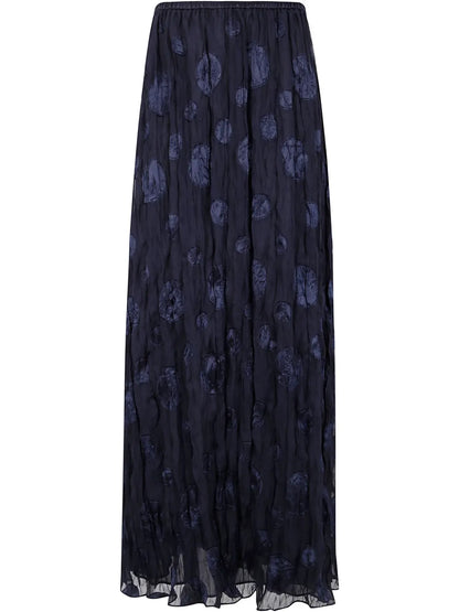 Patterned-Jacquard Maxi Skirt